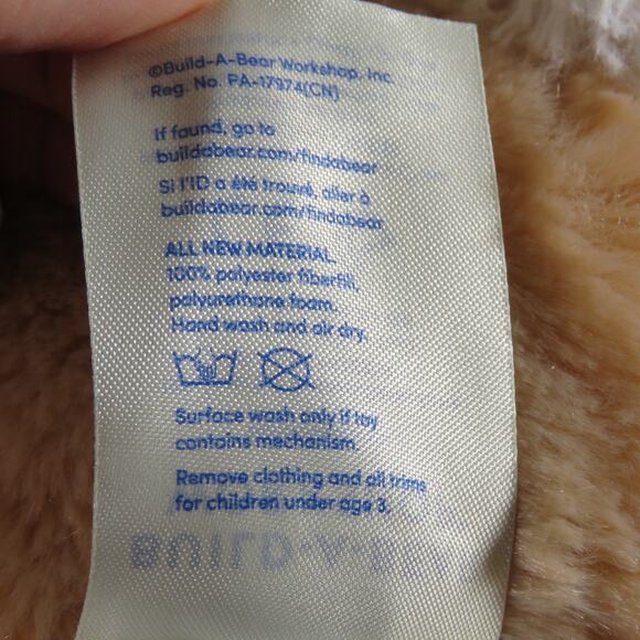 BABW Plush Light Brown Bunny, Floppy Pink Ears & Paws Stuffed Animal Soft Toy - Picture 7 of 16